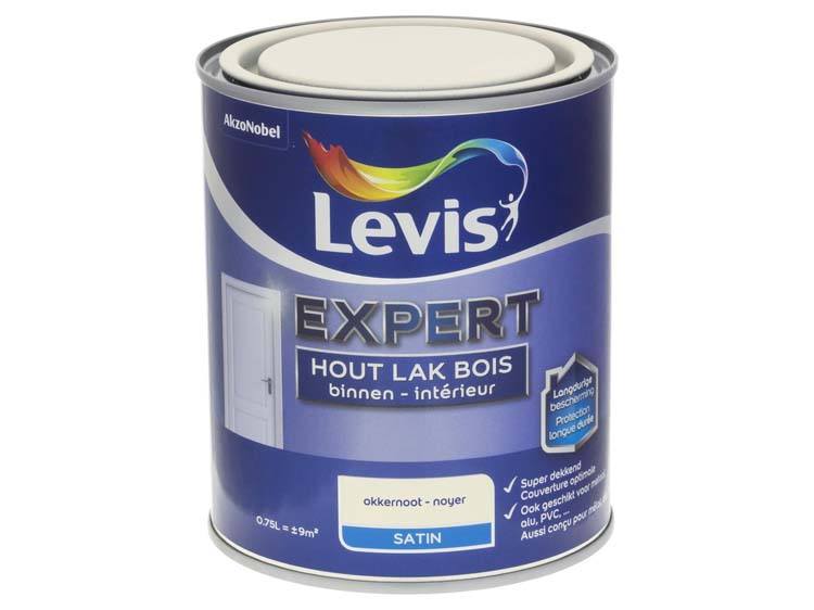 Levis Expert lak binnen zijdeglans 0,75l okkernoot