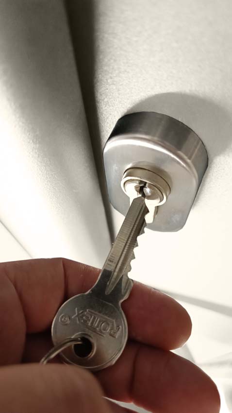 Porte extérieure Lepo PVC avec finition aluminium blanc 980x2180mm ouvrant à gauche sur mesure