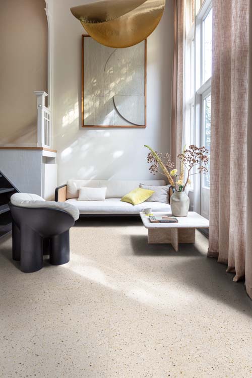 Sol vinyle Floorify Piccolo dalle 4,5mm beige 90x60cm