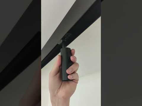 Rail lumineux design Béa noir set 2.9m 6 spots 6x4W