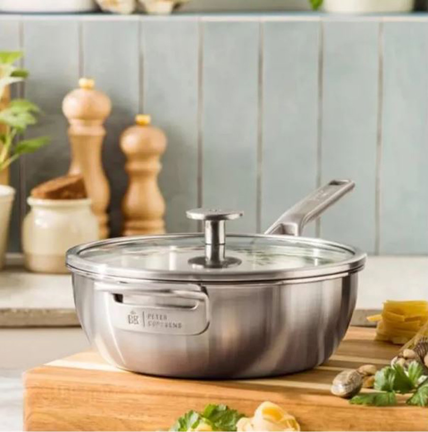 Sauteuse BK Peter Goossens Maestro 3-Ply inox Ø24cm 3,38L avec couvercle