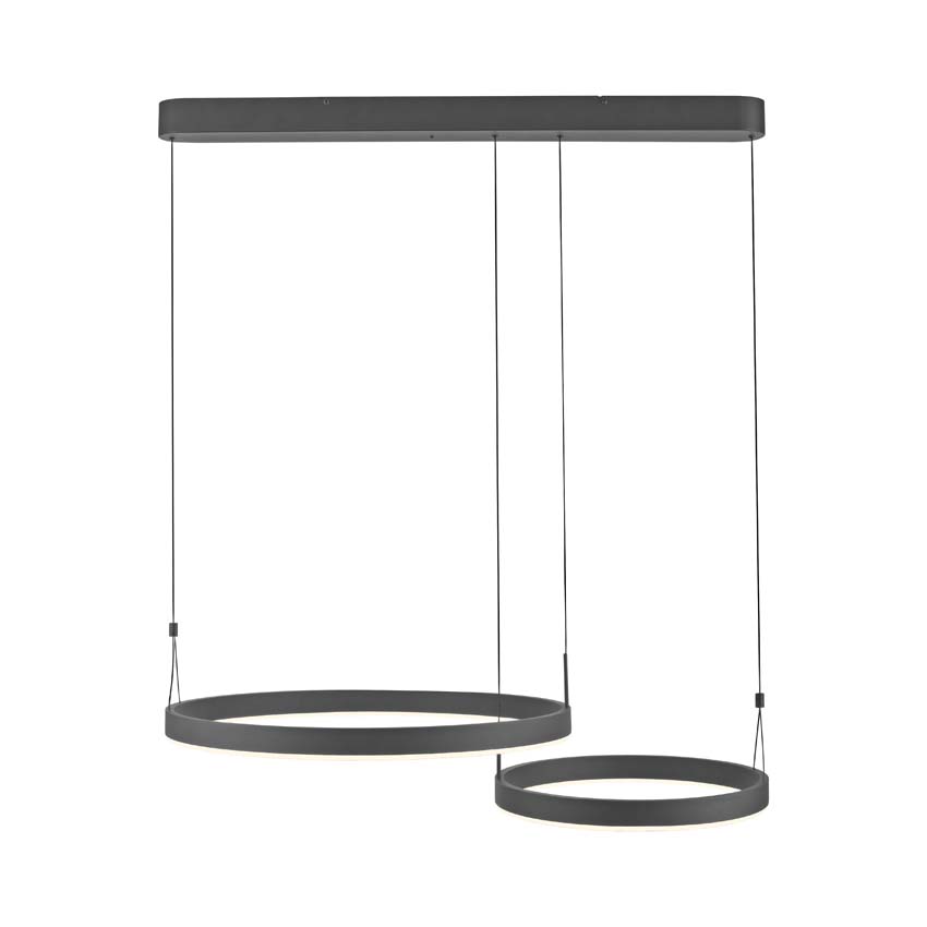 Hanglamp Easy Lift - Zwart - 90cm - Dimbaar - 1x25W/1x16W - CCT