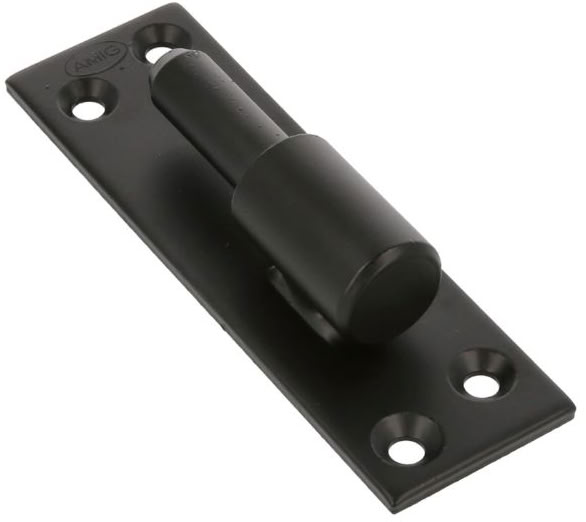 Plaatduim zwart 14mm voor Meranti poort