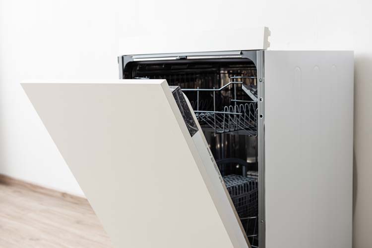 Armoire de cuisine Plenti avec panneau pour lave-vaisselle blanc 59,6x74,4cm