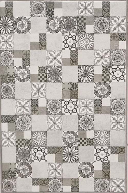 Wandtegel Ediz decor grijs 25x40cm
