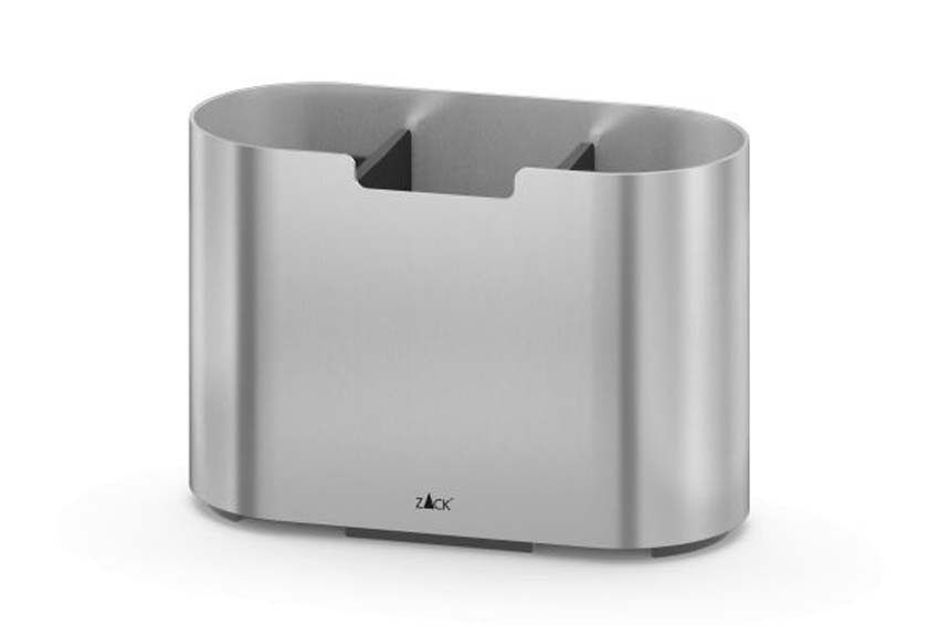Porte-brosses à dents Zack Olomo en acier inoxydable 14x9,4cm
