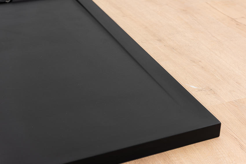 Receveur de douche Akon polybeton noir mat 120x90cm