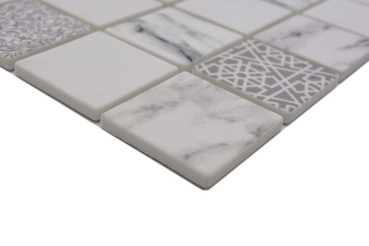 Mosaïque Eco Mix Carrara mat 30x30cm