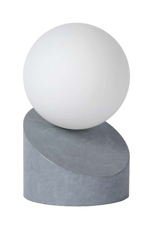 Lampe de table - grise -  Ø10cm - G9 - 33W - boule