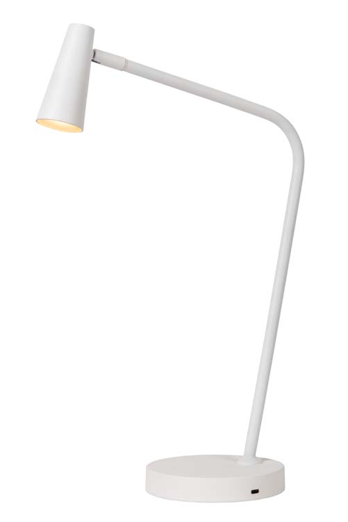Leeslamp - wit - H47,5cm - LED - 3W - 2700K - 3 StepDim - opblaadbaar