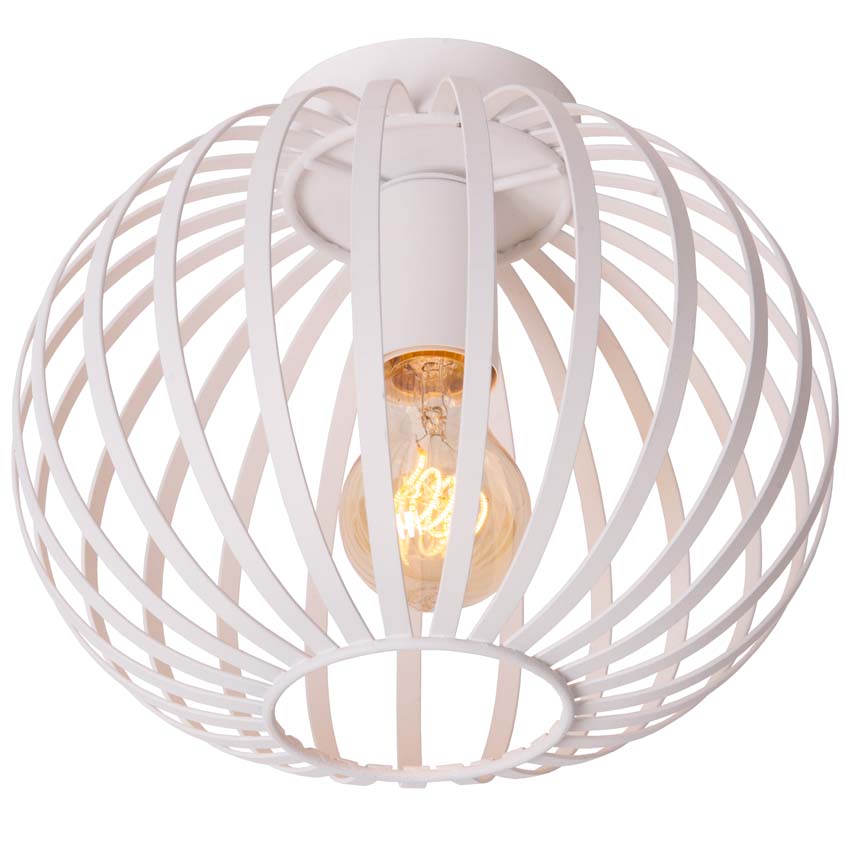Plafonnière Maxima - wit - Ø25cm - dimbaar - 1xE27 - 60W