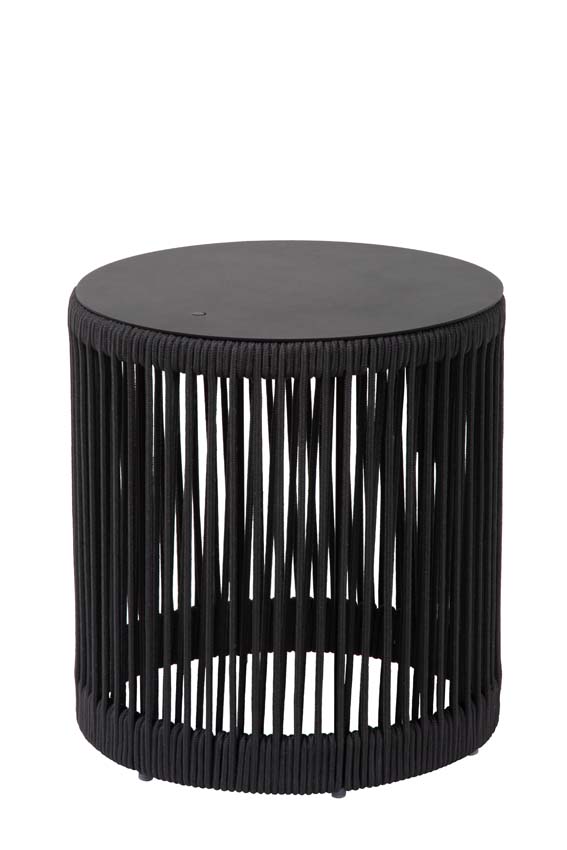 Lucide Pingi - Oplaadbare Vloerlamp Binnen/Buiten - Accu/Batterij - H36,5cm - LED 3 StepDim - 1x3W 3000K - IP44 - Zwart