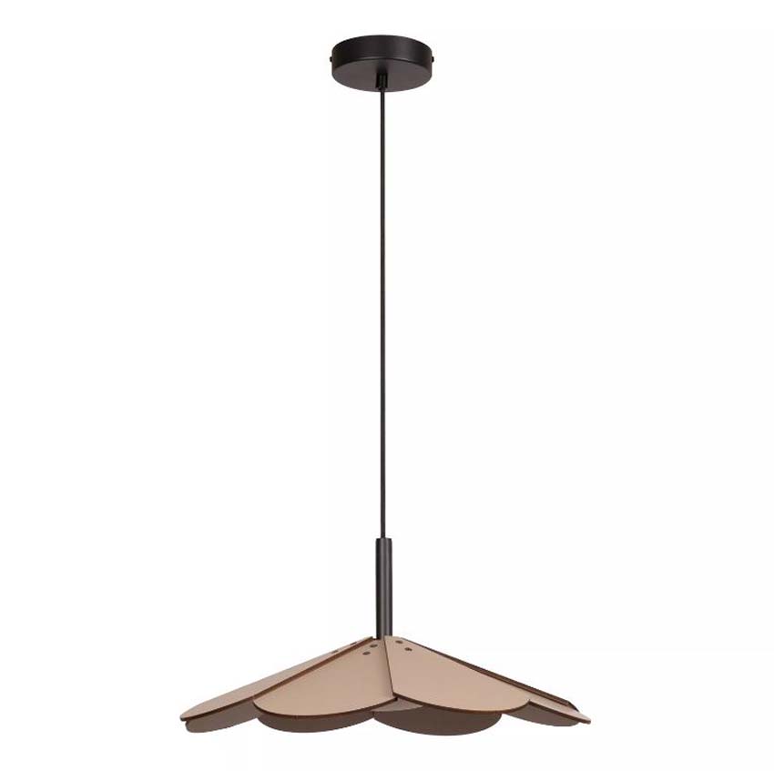 Lucide Essential Blomster - Suspension - Ø47cm - LED Dimmable - 1x9W 3000K - Taupe