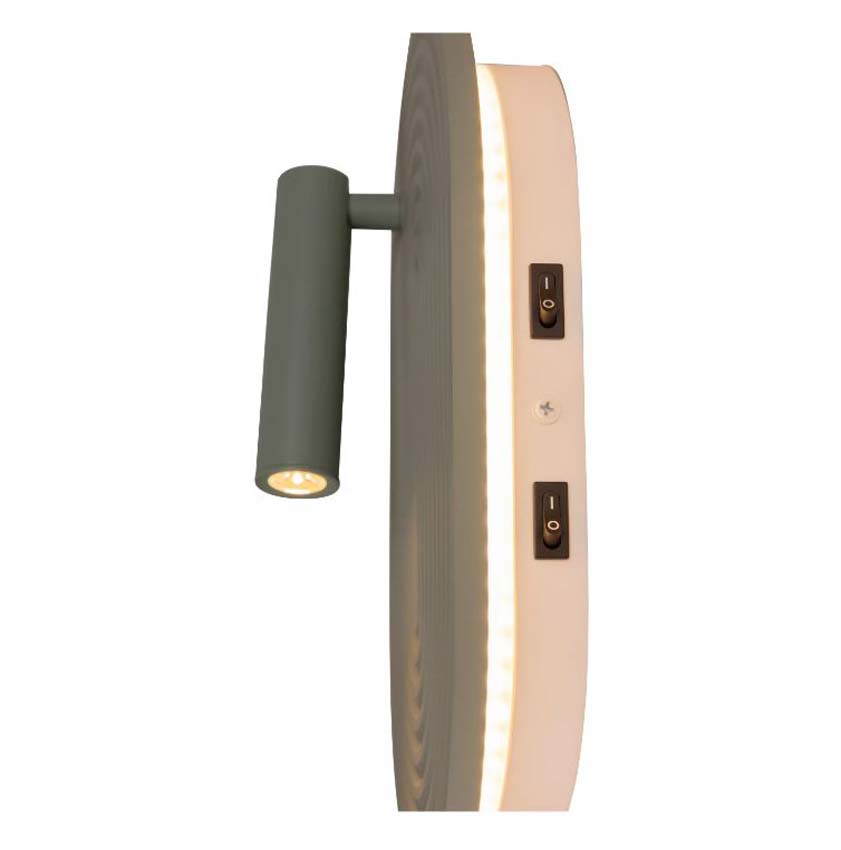 Lucide Essential Carmino - Wandlamp - LED - 1x14W 2700K - Groen