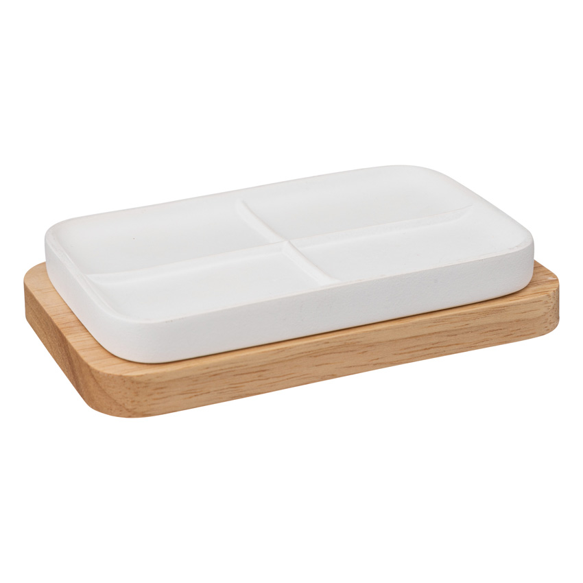 Porte-savon Origi blanc 13,3x8,7x2,8cm