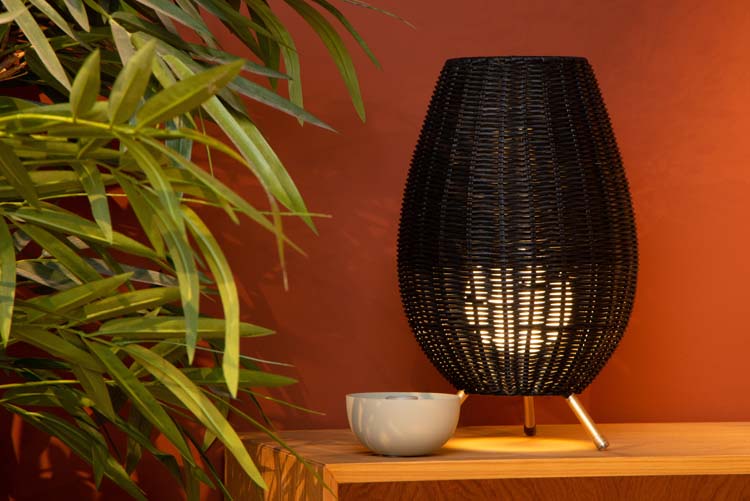 Lampe de table - Ø 22 cm - 1xG9 - Noir
