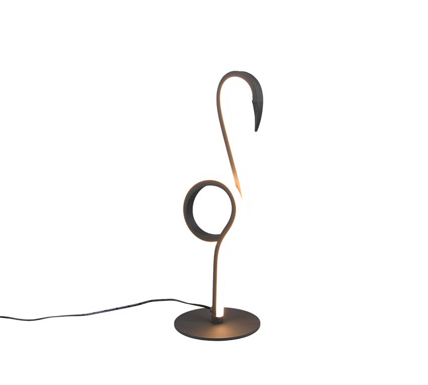 Tafellamp flamingo - zwart - 35x14,5cm - LED - 1x6W - 3000K