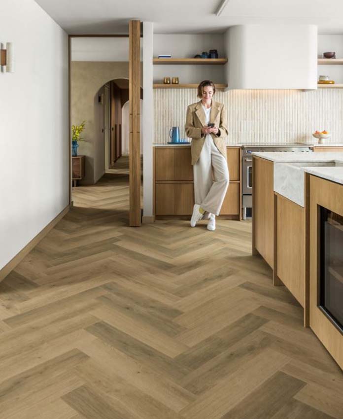 Laminaat Quick-Step Impressive Design 8mm gebrande eik 65,5x13,1cm