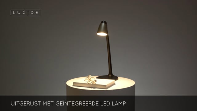 LUDO - Bureaulamp - LED - 1x4,5W 3000K - Mat Goud / Messing