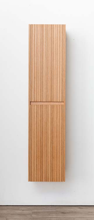 Kolomkast Warren afrormosia hangend 170x40x35cm