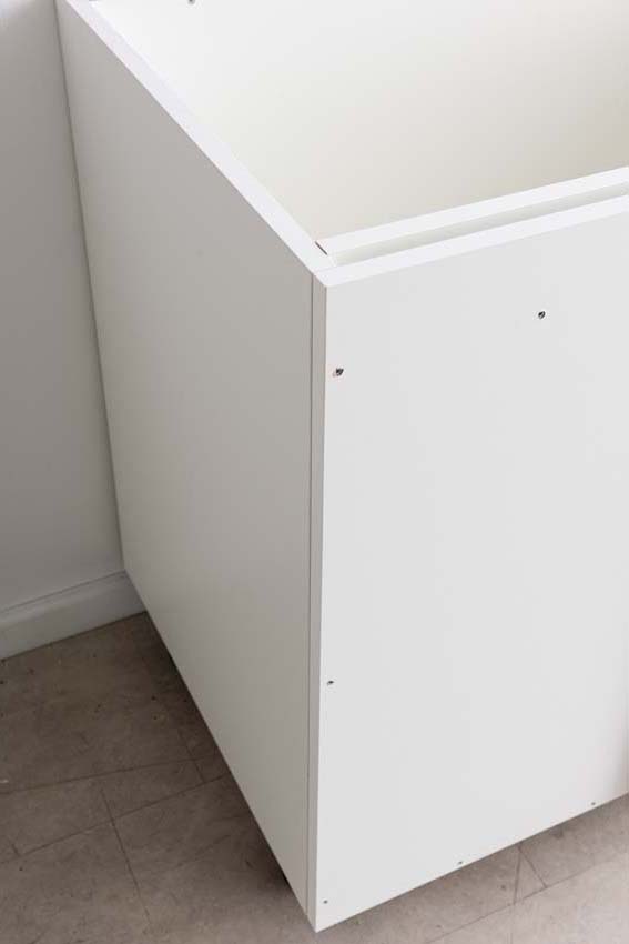 Armoire de cuisine d'angle Plenti blanc 112cm gauche