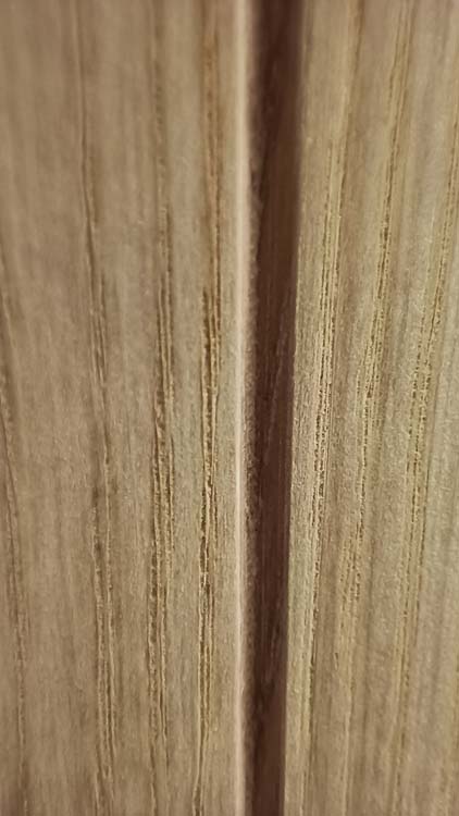 Porte intérieure complète Belves chêne plaqué 201,5x93cm alvéolaire réversible + châssis 40cm