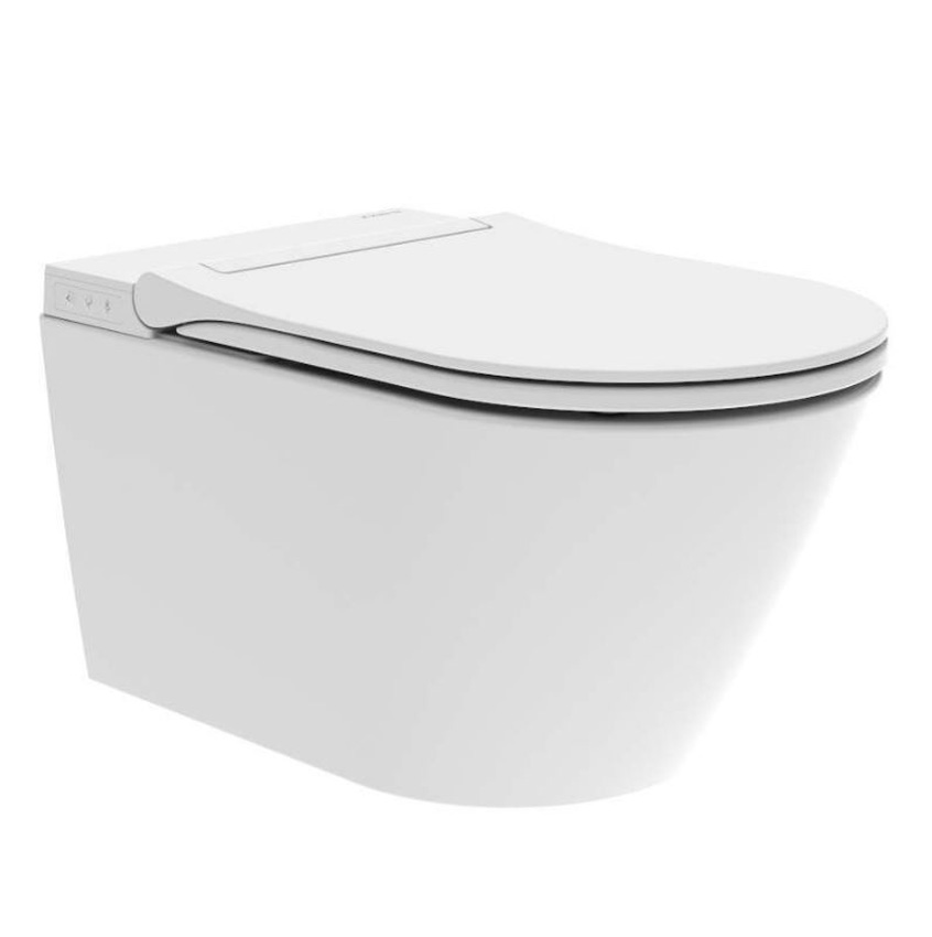 Japans toilet Cora smart rimless glanzend wit inclusief softclose WC-bril
