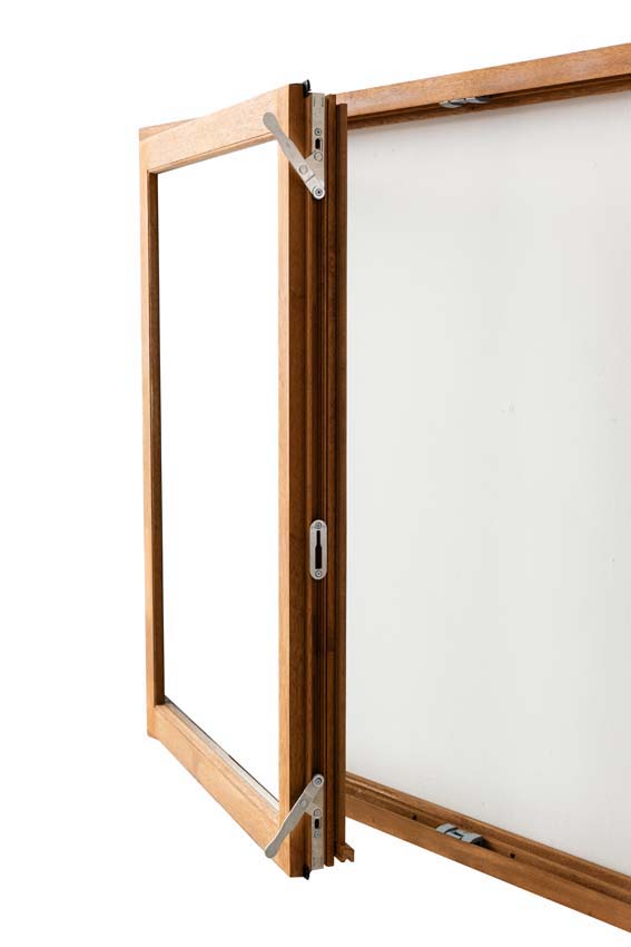Fenêtre battant bois Meranti Trae 2 vantaux 55mm naturel 1600 x 1400mm Fenêtre battant bois Meranti Trae 2 vantaux 55mm naturel 1600 x 1400mm
