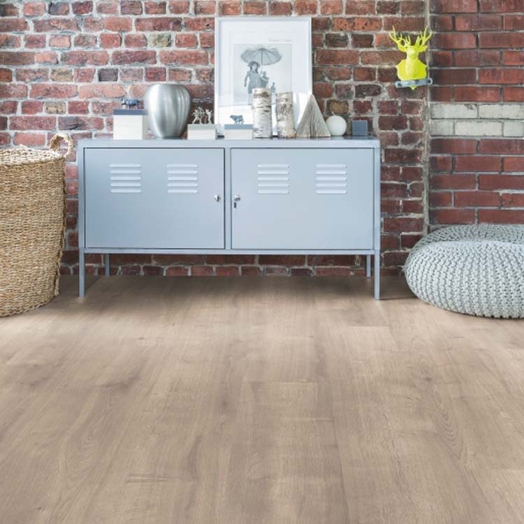 Stratifié 7mm chêne taupe 126,1x19,2cm