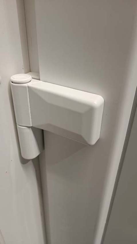 Buitendeur pvc met alu afwerking Lepo zwart B980 X H2180 mm L