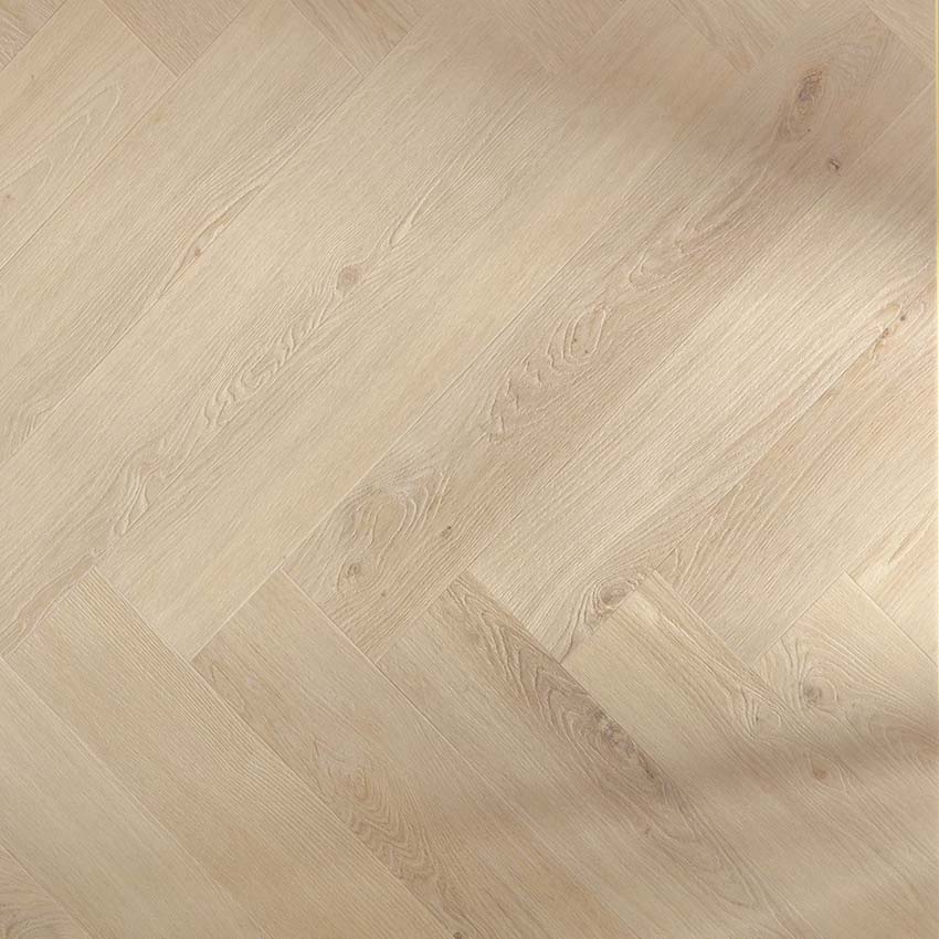 Vinyl vloer Floorify Hirame 4,5mm visgraat licht eik 75x12,5cm