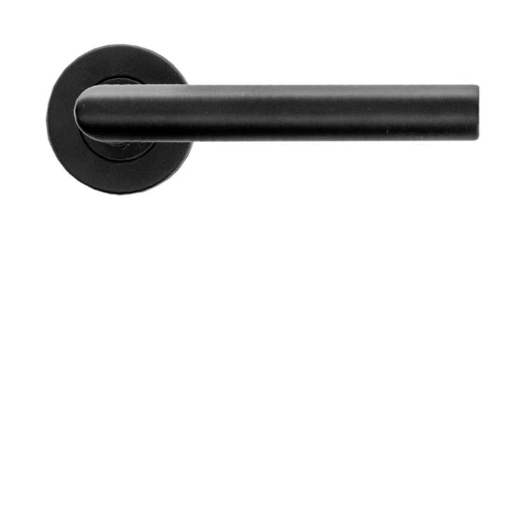 Poignée de porte pro  belluno 19mm class 3 noir sans rosace