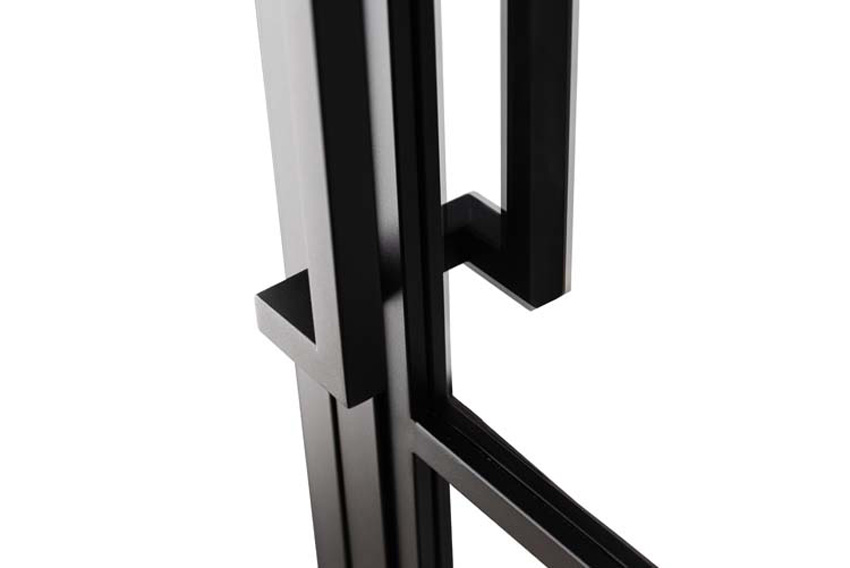 Stalen binnendeur 3W Tara  mat glas 880 x 2040 mm Rechts