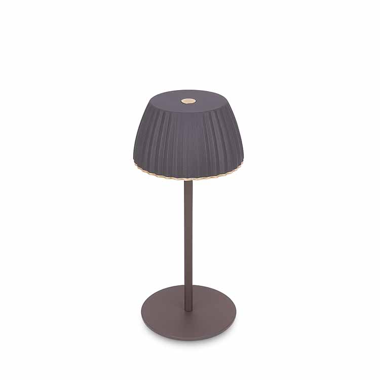 Lampe de table Elvoro - noir - 20cm - dimmable - LED - 1.5W - 2700K - IP44 - USB