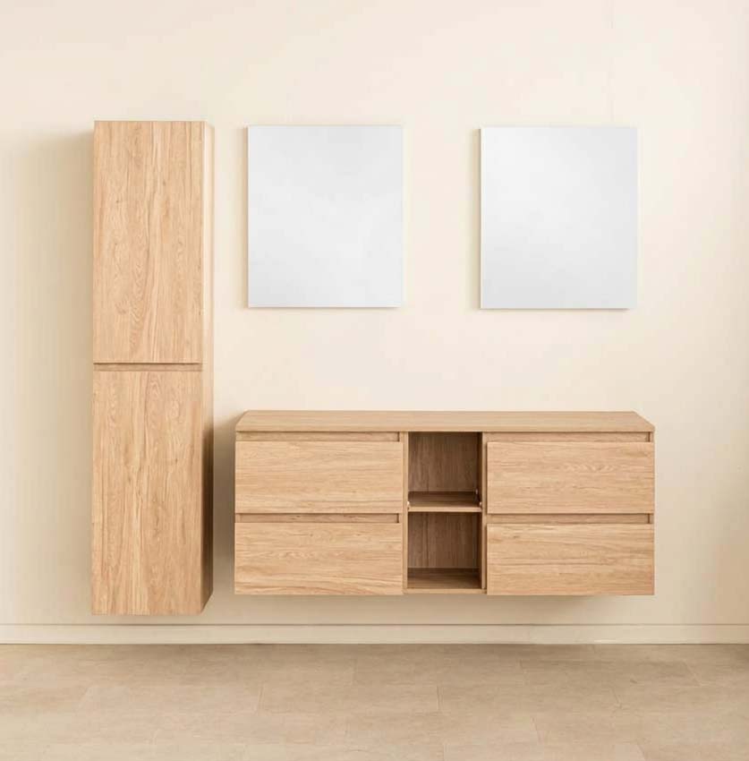 Meuble de salle de bain Bella chêne 150cm