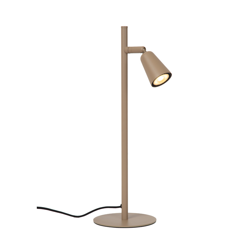 Lucide Essential Tiana - Tafellamp - 1xGU10 (MR16) - Taupe