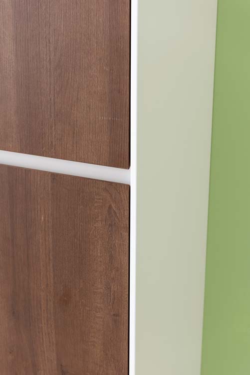 Kolomkast Ace mat wit/eik hangend 170x40x35cm