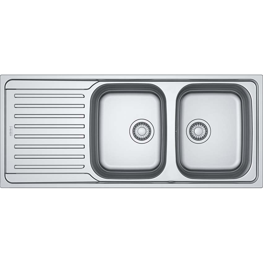 Spoelbak Franke Antea inox 2 bak 116x50cm
