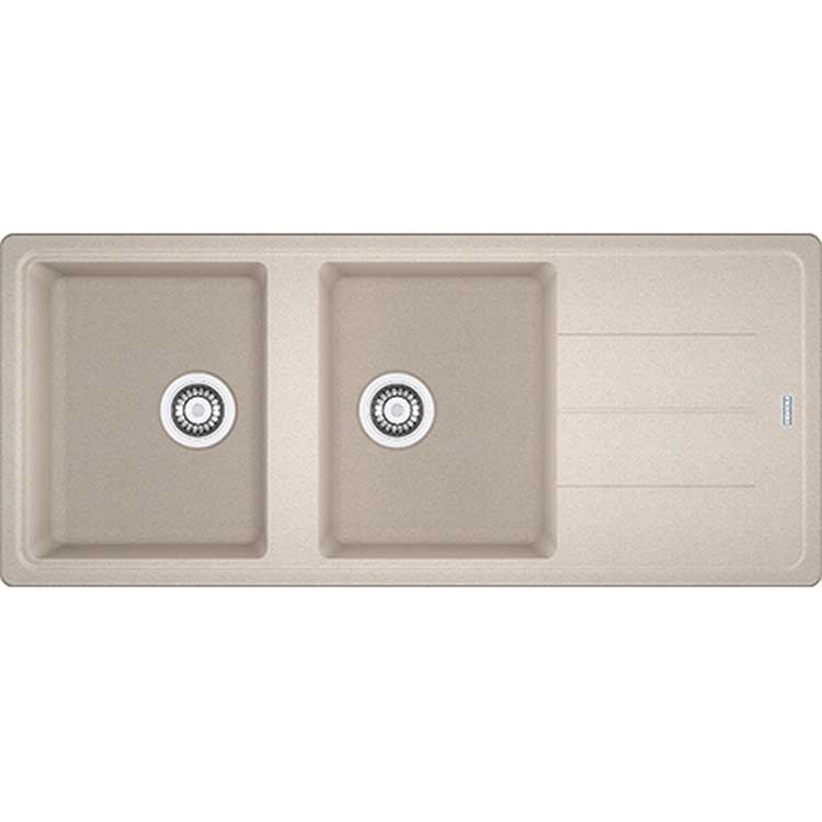Évier Franke Basis champagne 2 bacss 116x50cm