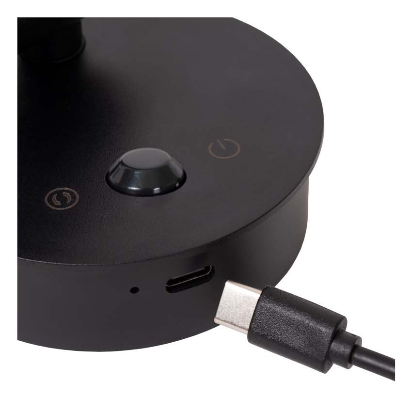 Oplaadbare wandspot Rune - grijs ijzer - Ø8,1cm - LED Dimbaar - 1x2W - 2700K/4000K - bewegingssensor - magnetisch