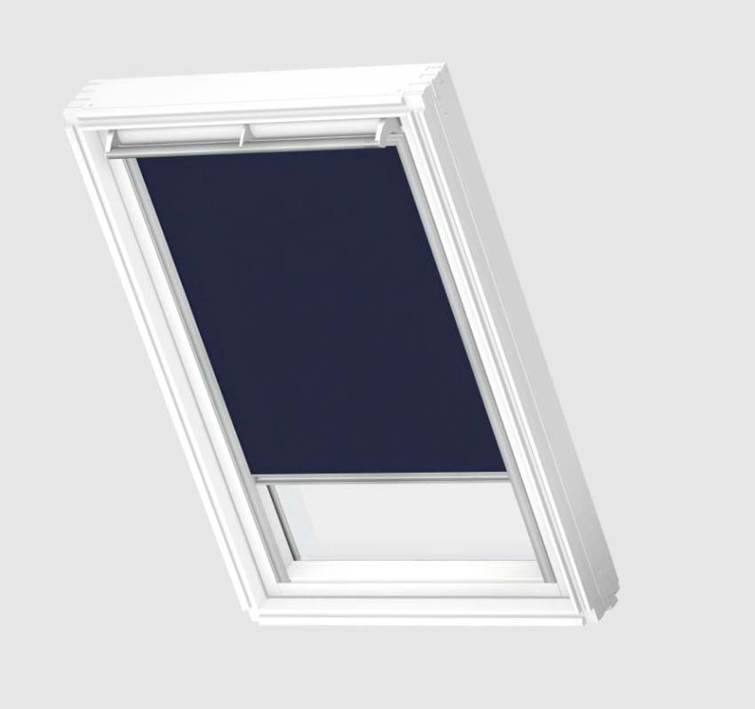 Rolgordijn Velux verduisterend handbediend donkerblauw UK04 1100S