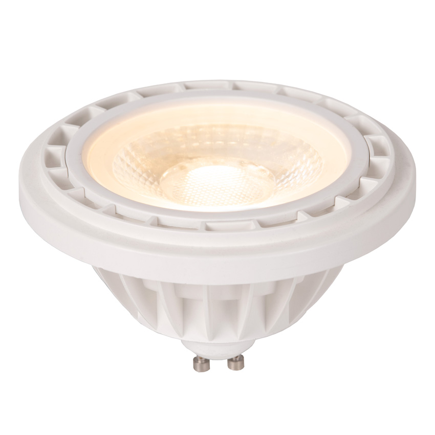 Lucide ES111 - LED-lamp - Ø11cm - LED Dim to warm - GU10 (MR16) - 1x12W - 2200K/3000K - Wit