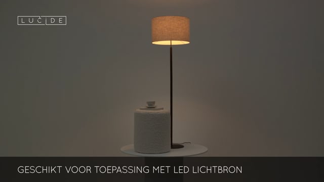 Lucide MAYA - Vloerlamp - Ø 45 cm - 1xE27 - Beige Lucide MAYA - Vloerlamp - Ø 45 cm - 1xE27 - Beige