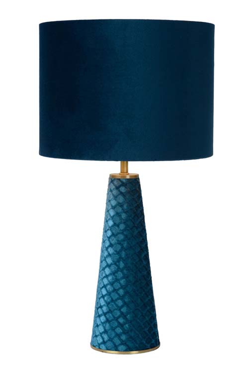 Lucide EXTRAVAGANZA VELVET - Lampe de table - Ø 25 cm - E27 - Turquoise
