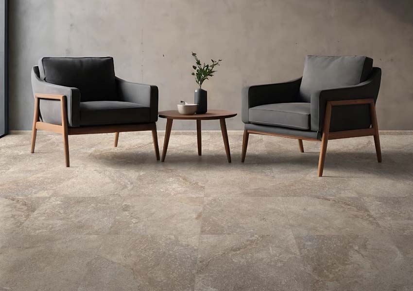 Carrelage de sol et mural Oasis ivoire/beige 45x45cm