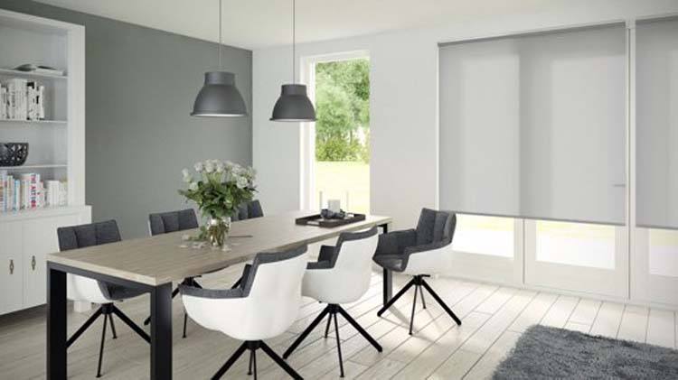 Store enrouleur translucide 60x190 cm gris clair