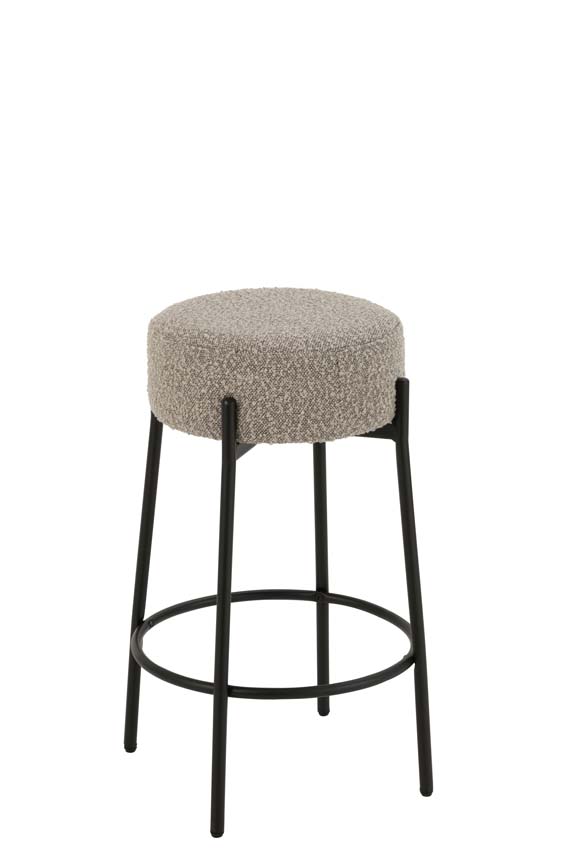 Tabouret de bar Boucle gris