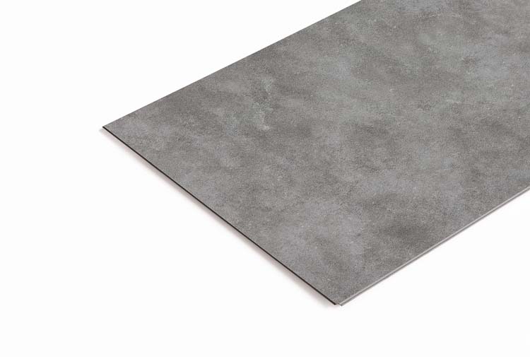 Vinyl vloer Dumafloor Concrete tegel 5mm grijs 73x39,9cm met ondervloer