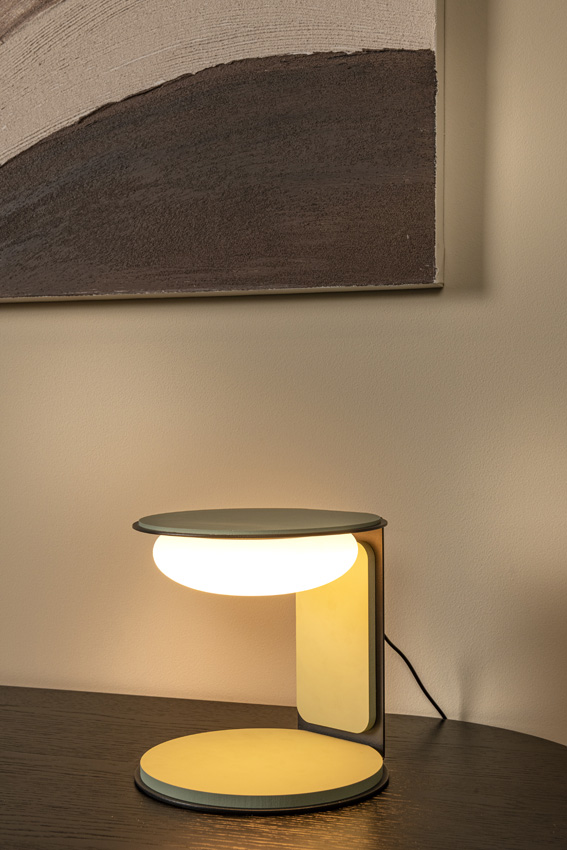 Tafellamp - Ø20cm - LED Dimbaar - 1x9W 3000K - Groen