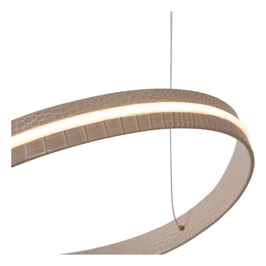 Lucide Premium Slalom - Suspension - LED dimmable - CCT - 1x80W 2200K/4000K - Beige